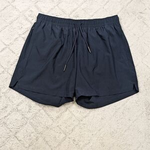 Bluemint Shorts Men's L Blue Navy Arthus Stretch Solid Swim Mesh Lined Dry 5.5”